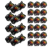WINMAU Rhino Roundel Logo Extra Thick Dart Flights - 10 sets per pack (30 flights in total) (Orange)