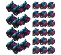 WINMAU Rhino Roundel Logo Extra Thick Dart Flights - 10 sets per pack (30 flights in total) (Purple)