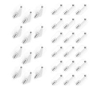 WINMAU Rhino Slim White Dart Flights - 10 sets per pack (30 dart flights in total)