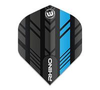 WINMAU Rhino Stripe Design Dart Flights - 1 set per pack (3 flights per pack) (Blue)