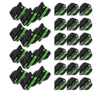 WINMAU Rhino Stripe Design Dart Flights - 10 sets per pack (30 flights per pack) (Green)