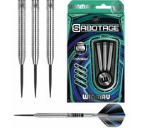 Winmau Sabotage 90% Tungsten Steel Tip V-Groove Grip Darts