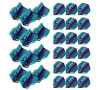 WINMAU Simon Whitlock Wizard Rainbow Prism Delta Dart Flights - 10 sets per pack (30 dart flights in total)
