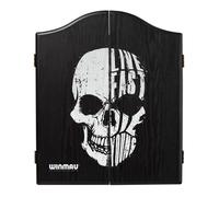 WINMAU Skull Design Deluxe Dartboard Cabinet - Perfect for Home or Bar Use!