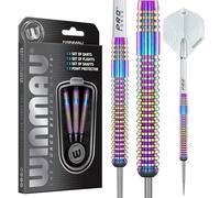 WINMAU Solaris Urban Professional Tungsten 21 Gram Steel Tip Darts Set with Flights and Shafts (Stems)