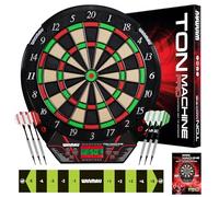 Winmau Ton Machine Electronic Dart Board - Soft Tip Dartboard for Adults, Dart Board Set with 90+ Games & Digital Scoreboard for 8 Players - 2 Sets of Soft Tip Darts, Throwing Line & Plastic Tips