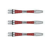 WINMAU Triad Aluminium Red Short Dart Stems - 1 set per pack (3 shafts in total)