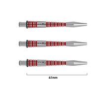 WINMAU Dart Shaft - Triad RX Aluminium Dart Stems - 1 Set per pack (3 darts Shafts in total) - Professional Darts Accessories - Red Intermediate Shafts