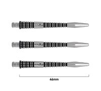WINMAU Dart Shaft - Triad RX Aluminium Dart Stems - 1 Set per pack (3 darts Shafts in total) - Professional Darts Accessories - Black Medium Shafts