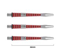 WINMAU Dart Shaft - Triad RX Aluminium Dart Stems - 1 Set per pack (3 darts Shafts in total) - Professional Darts Accessories - Red Medium Shafts