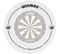 WINMAU White Printed Dart Board Surround Ring - Durable Backboard Wall Protector for Dartboards - Professional Darts Accessories