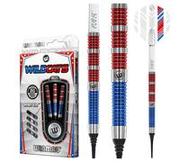 WINMAU - Wildcats Series 18g Barrel / 20g Full Weight - 90% Tungsten Darts - Professional Soft Tip Darts Set with Dart Flights and Shafts