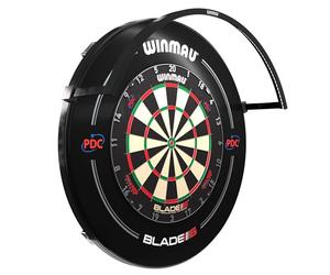 WINMAU | Wispa Dart board Light or Wispa Sound Reduction System | Darts Accessories | Quiet Board Setup | Fits All Dartboards | Compatible with Wispa Darts Board Light | 120° LED Ring Light