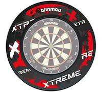 WINMAU Xtreme Design Dart Board Surround Ring - Red - Durable Backboard Wall Protector for Dartboards - Professional Darts Accessories