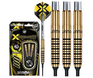 WINMAU Xtreme2-18 gram Brass Darts with Prism Flights and Shafts (Stems)
