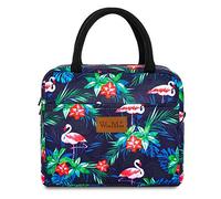 winmax Lunch Box Bags Food Storage Cooler Bags Portable and Reusable Insulated Travel Kit Tote Bag for Women (1pc, Flamingo)