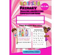 Winmax Publishers Primary Drawing and Writing Composition Book: Pink notebook with picture space, 8.5x11, 121 Pages, Cursive handwriting guide, K2, preppy, creative writing, essays, study, notes