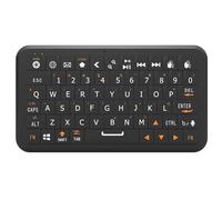 Winmaxle Mini Keyboard with Bluetooth 5.0/2.4G Dual Mode, Gyroscopic Motion Mouse, 64 Keys, RGB Backlight Options, Rechargeable Battery, Type-C Win/iOS/Android/ (Black)