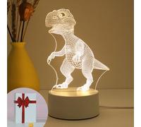 Winmist Glimpse Birthday Gifts Dinosaur 3D Creative Night Light, 16 Color Remote Control USB LED Night Light, Bedroom Atmosphere lamp,Dinosaur Gifts for Kids Children's Day Gift