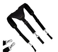 Winmist Glimpse Y-Shaped Golf Bag Strap Replacement, 7cm Wide 2cm Thick Padded Double Shoulder Straps for Golf Bags/Tool Bags/Backpacks, Black
