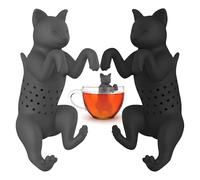 winmiya 2 Pcs Funny Tea for Animals Tea Cat Tea Filter Food-Grade Cute Tea Filter Tea for Loose Tea for Loose Leaf Tea Garden Tea Picnic Tea Bottle Mug