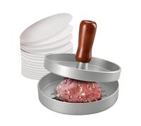 winmiya Burger Press with 100 Wax Paper Meat Tenderizer and Pressing Machine Aluminum Meat Patty Hamburger Press Non-Stick Burger Maker for BBQ Baking Stuffed Burgers Beef Burger