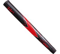 WINN 20/20 VISION PUTTER GRIP BLACK / RED - MIDSIZE