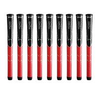 Winn Dri-Tac Standard Black/Red - 9 Piece Golf Grip Bundle
