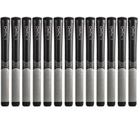 Winn Grips Dri-Tac LT series Polymer Technology, 13 Piece Golf Grip Bundle-Oversize (+1/8""), Black/Gray