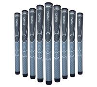 WINN TITANUN DRI-TAC OVERSIZE- LATEST SERIES 09 Pieces DarkGrey/SilverGrey Golf Grip - Non-Slip & Cushioned Comfort - Incredible Comfort & Moisture-Wicking - Shock Absorption Benefits for Pain-Free