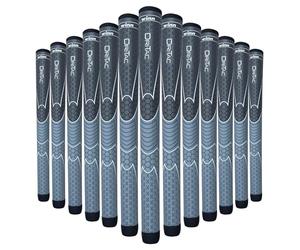 WINN TITANUN DRI-TAC OVERSIZE- LATEST SERIES 13 Pieces DarkGrey/SilverGrey Golf Grip - Non-Slip & Cushioned Comfort - Incredible Comfort & Moisture-Wicking - Shock Absorption Benefits for Pain-Free
