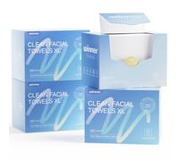 Winner Face Towels, 100% USDA Biobased Facial Towelettes XL, Disposable Face Towel for Sensitive Skin, Ultra Soft Makeup Remover Dry Wipes, Odor-Free, 220 Count, 4 Pack