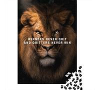 Winner Never Quit Jigsaw Puzzle for Adults, 1000 Pieces, 70x50cm/1000pcs, New Year Hobby, Quiet Evening Activity And January Evenings
