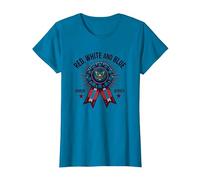 Winner of the Red, White and Blue Bow T-Shirt, Women, Sapphire Blue, Small