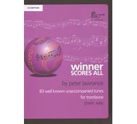 Winner Scores all for Trombone - Bass Clef Edition (Solo Part & CD), Peter Lawrance