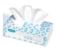 Winner Soft Face Towels, 100% USDA Biobased Facial Towels, Unscented Cotton Tissues for Sensitive Skin, Oeko-TEX Certified Face Towelettes Disposable, Makeup Remover Dry Wipes, 100 Ct, 1 Pack