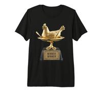 Winner Winner Chicken Trophy Funny Humorous Award Premium T-Shirt