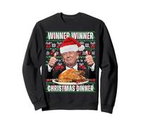 Winner Winner Christmas Dinner Humor Funny Trump Xmas Sweatshirt