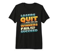Winners Fail Until They Succeed Entrepreneur Hustler Premium T-Shirt