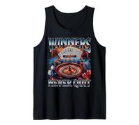 Winners Never Quit Funny Gambling Bootleg Casino Tank Top