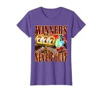 Winners Never Quit Funny Gambling Bootleg Meme Joke T-Shirt