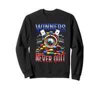 Winners Never Quit Meme Unwearable Aduld Humor Sweatshirt