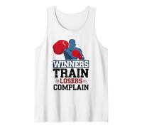 Winners Train Losers Complain Motivational Atletes Sport Tank Top
