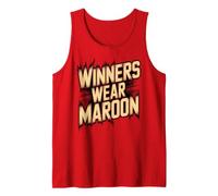 Winners WEAR Maroon Spirit Week War Game Spirit Wolves High Tank Top