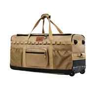 Winnerwell Heavy Duty Large Camping Carrying Bag with Wheels, 120L Rolling Camping Gear Duffel Bag, 1680D Oxford Outdoor Storage for Camp Stove, Flue Pipes, Cookware and Accessories