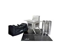 Winnerwell Nomad View Large Tent Stove Package | Tiny Portable Wood Burning Stove for Tents, Shelters, and Camping | 800 Cubic Inch Firebox | Precision Stainless Steel Construction