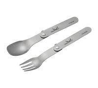 Winnerwell® Titanium Folding Fork & Spoon Set