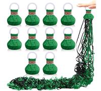 WinnerWhy 10 Pack Graduation Throw Streamers Colorful Hand Throw Confetti Poppers No Mess Paper Crackers Romantic Confetti Streamer for Wedding Birthday Graduation Celebrations Party Favor(Green)