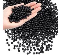 WinnerWhy 1000 Pcs Raised Panel Cabinet Door Spacers for 1/4" Groove Black Rubber Ball Stabilizers Round Rubber Spacers for Woodworking Cabinet Door Making Tools