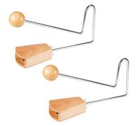 WinnerWhy 2 Pcs Vibra Slap Percussion Instrument Vibraslap Handheld Musical Instrument Rattling Claves Musical Instrument for Musicians Bands Studios